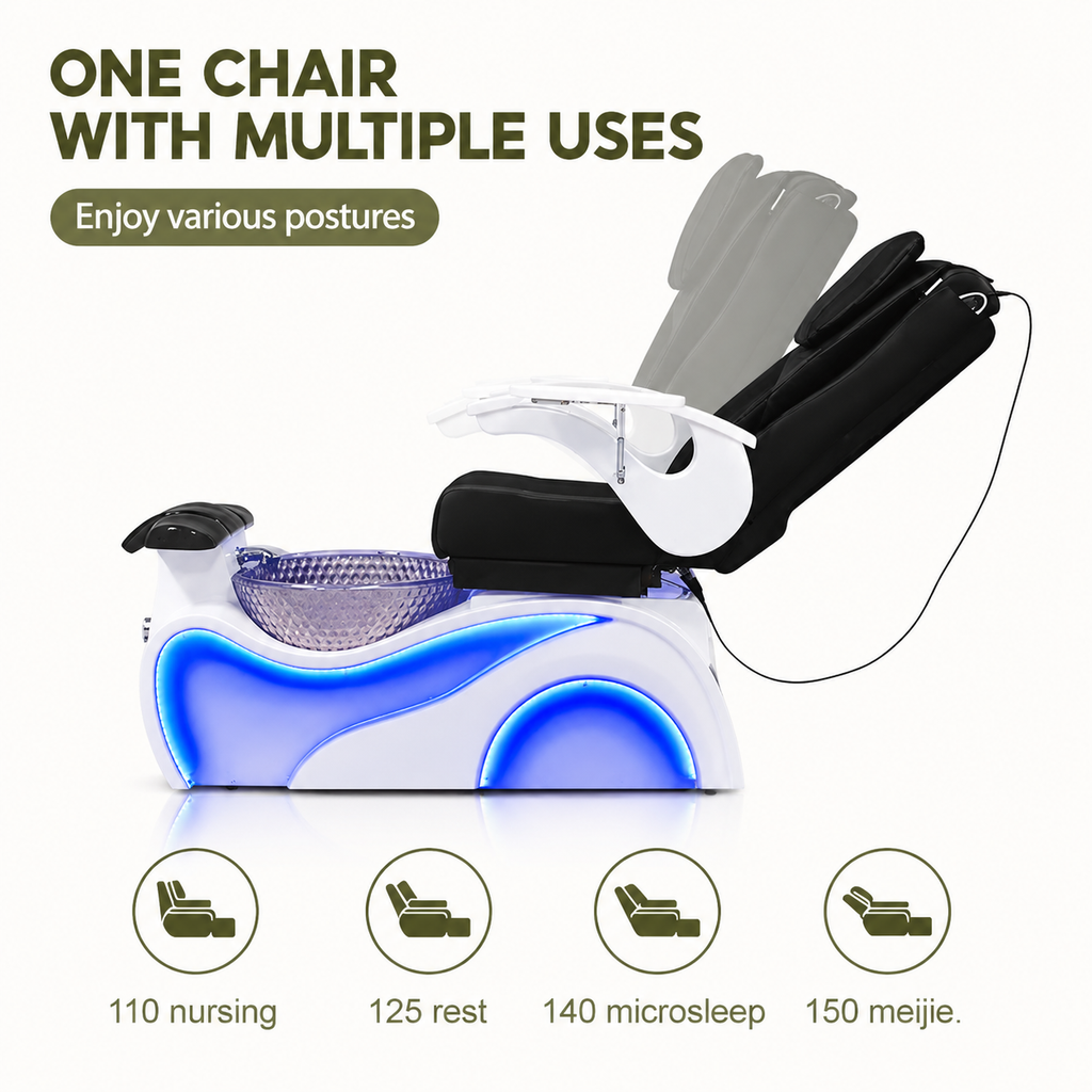 Luxury Electric Pedicure Chair Throne Foot Spa Massage